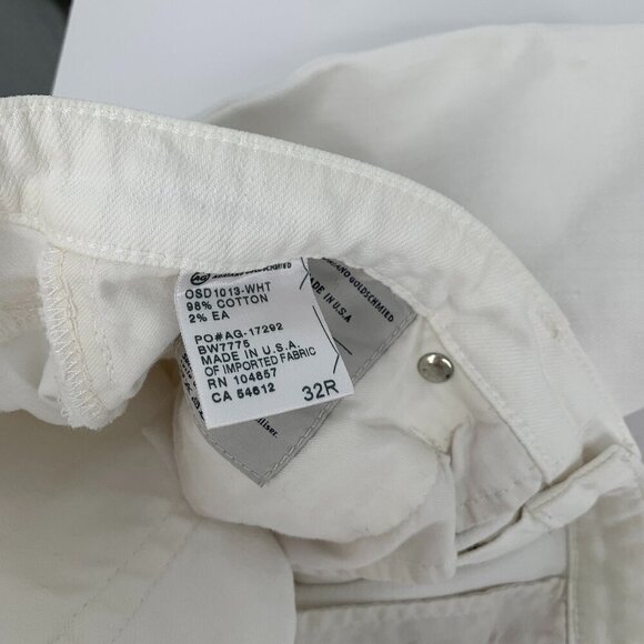 AG Adriano Goldschmied Angel bootcut flared denim jeans white low rise women 32 - Picture 6 of 6